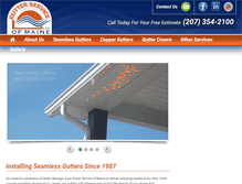 Tablet Screenshot of mainegutter.com